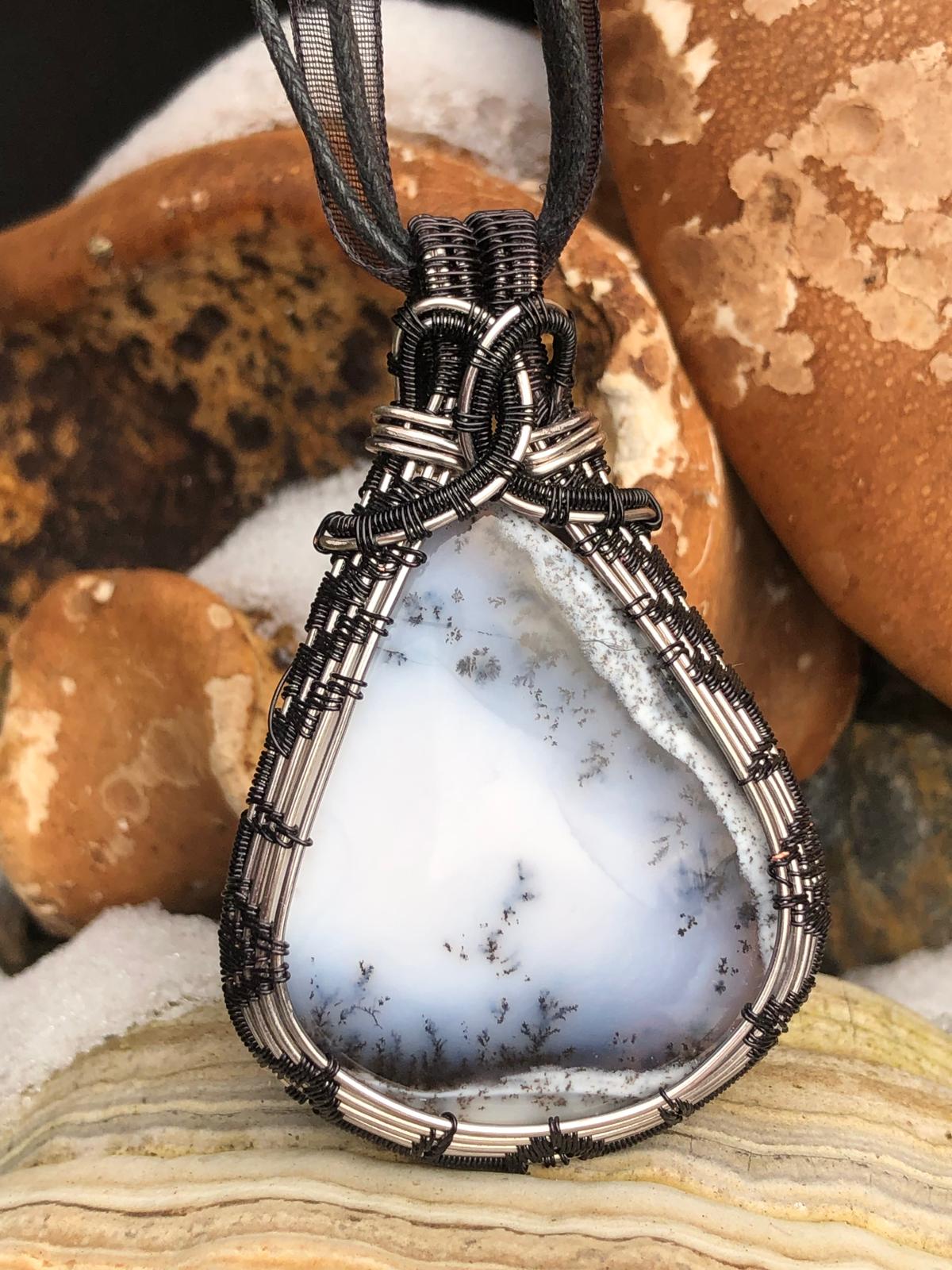 opál dendrit šperk